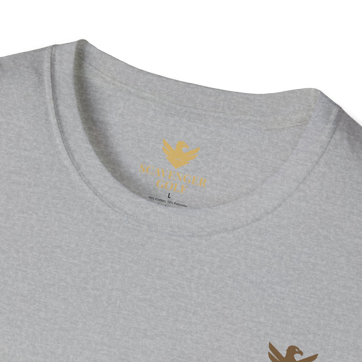 Scavenger Golf's “Son of a *+*+*!” Front 9 Disaster Club Unisex Soft style Tee