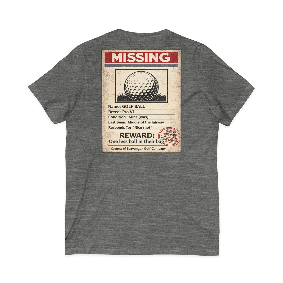 Scavenger Golf’s Lost Ball Case Files – Women’s V-Neck Tee