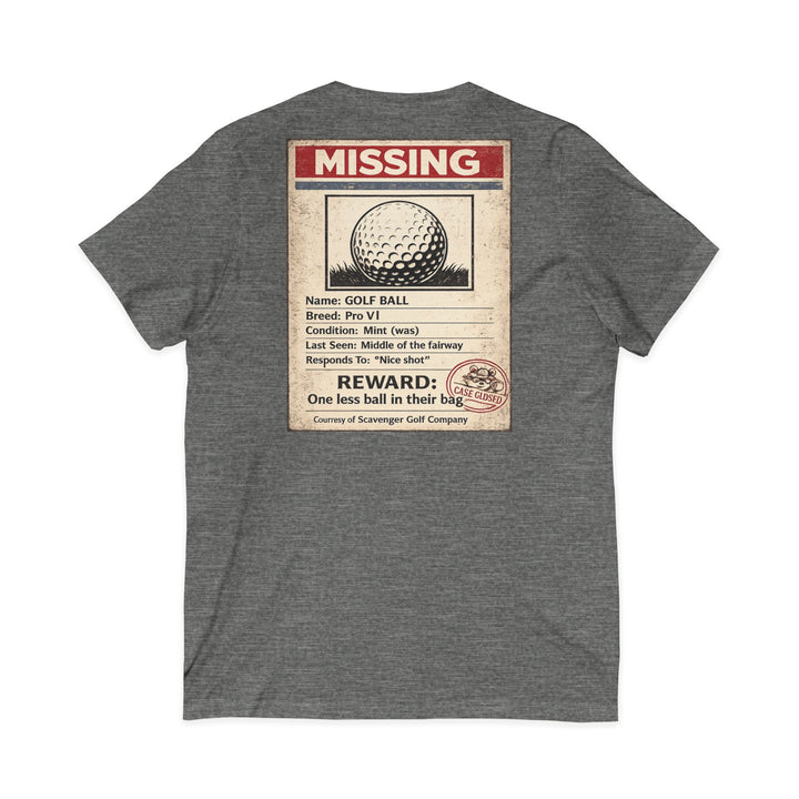 Scavenger Golf’s Lost Ball Case Files – Women’s V-Neck Tee